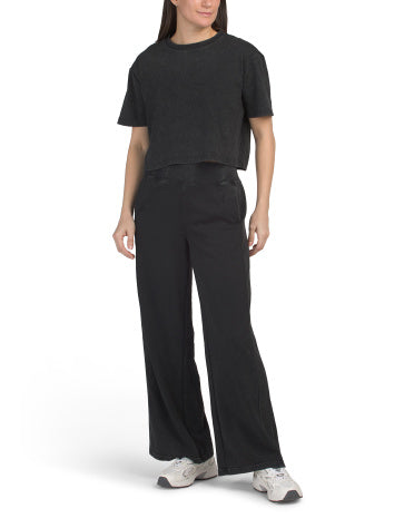 HARMONY Ribbed French Terry Köynək və Geniş Paça Şalvar Dəsti