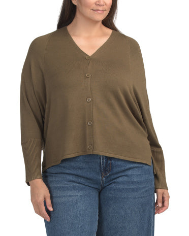 CYRUS Plus Batwing Sleeve Cardigan
