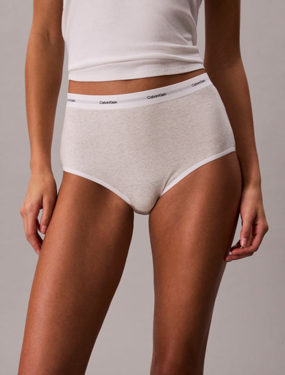 Calvin Klein Pamuklu Esnek Ribli Yüksək Bel Tanga