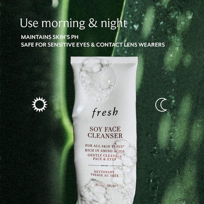fresh Mini Soya pH-Balanslaşdırılmış Nemləndiridici Üz Yuma Vasitəsi
