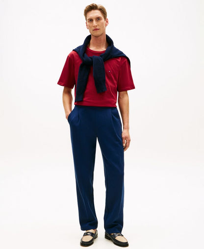 Tommy Hilfiger Kişi Geri Bayraqlı Nakışlı Köynək