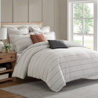 Leo Stripe Qara Kral/Kaliforniya Kral Yorğan Dəsti - Levtex Home