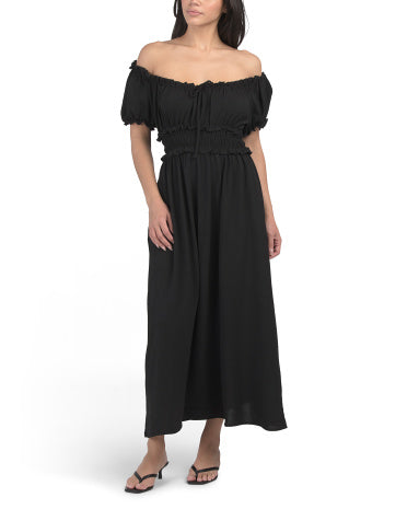 RACHEL ZOE Bow Air Flow Maksi Geyim
