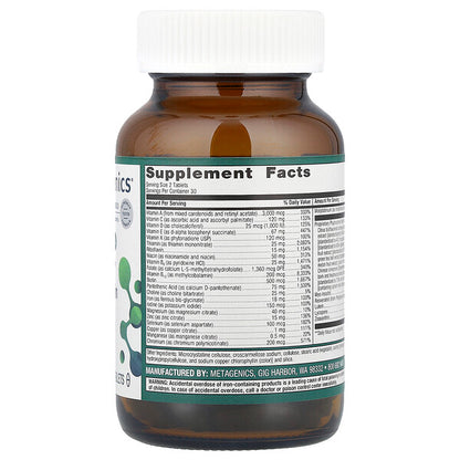 Metagenics Phytomulti Dəmir Tərəfindən Multivitamin 60 Tablet