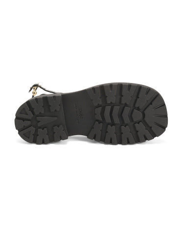 MAJE Leather Fratea Flatform Sandal