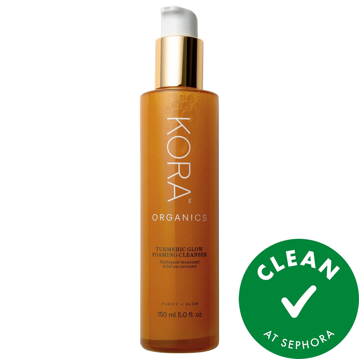 KORA Organics Turmerik Parlaq Köpüklü Üz Yuma Vasitəsi