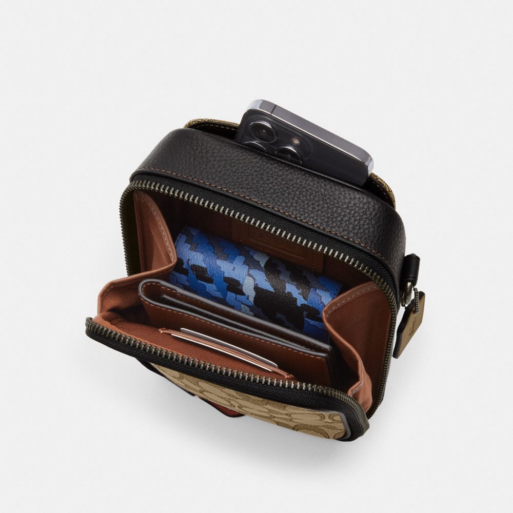 Coach Stanton Crossbody Çanta Signature Jacquard Toxumasında