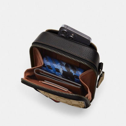 Coach Stanton Crossbody Çanta Signature Jacquard Toxumasında