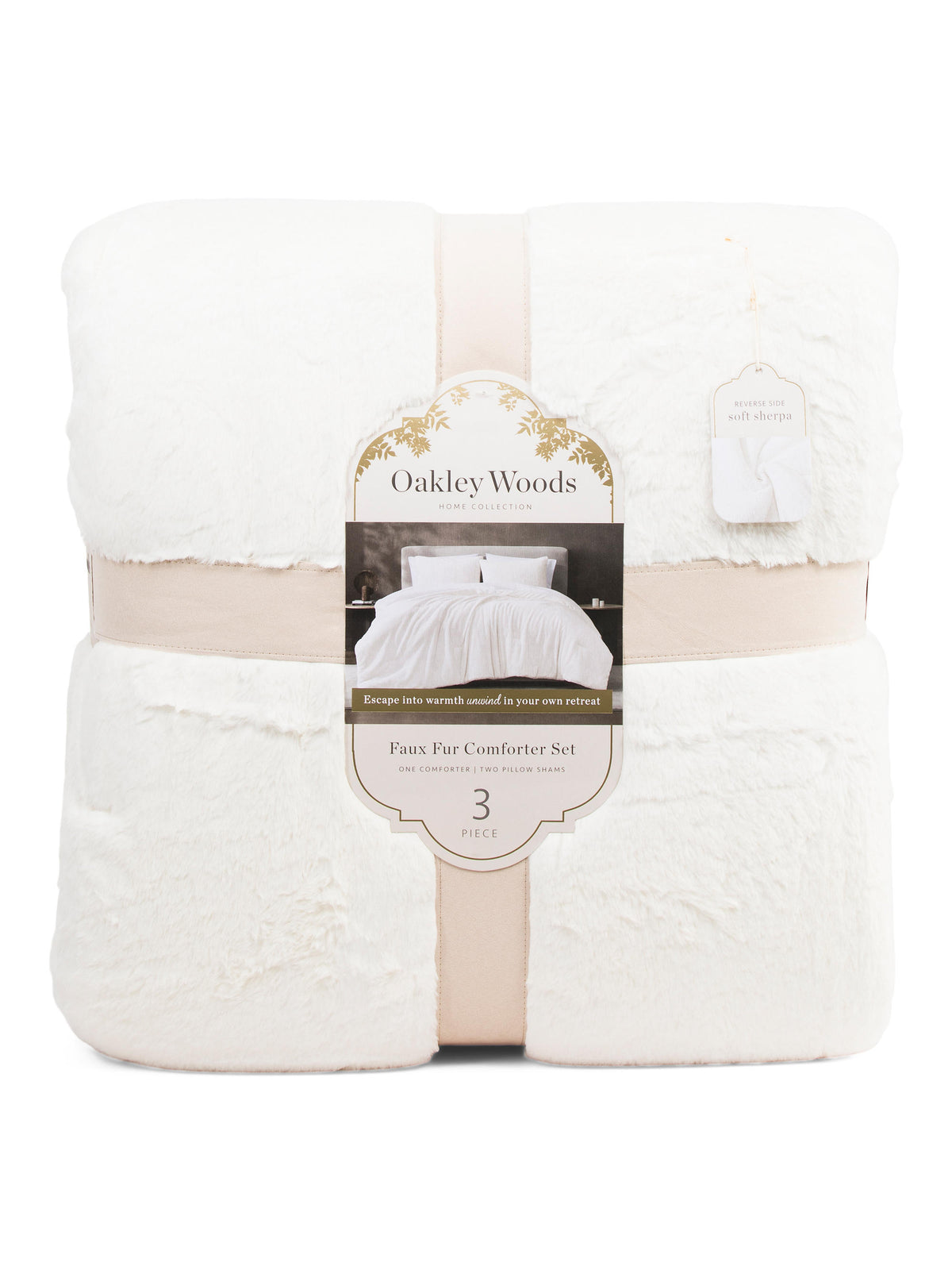 S L HOME FASHIONS 3 Hissəli Süni Kürk Yorğan Dəsti