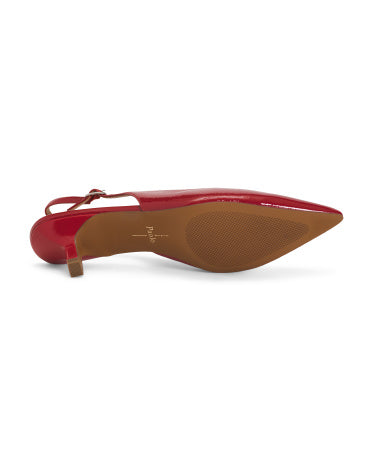 LINEA PAOLO Patent Leather Cecil Topuqlu Ayaqqabı