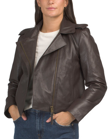 WALTER BAKER Leather Trevor Gödəkçəsi