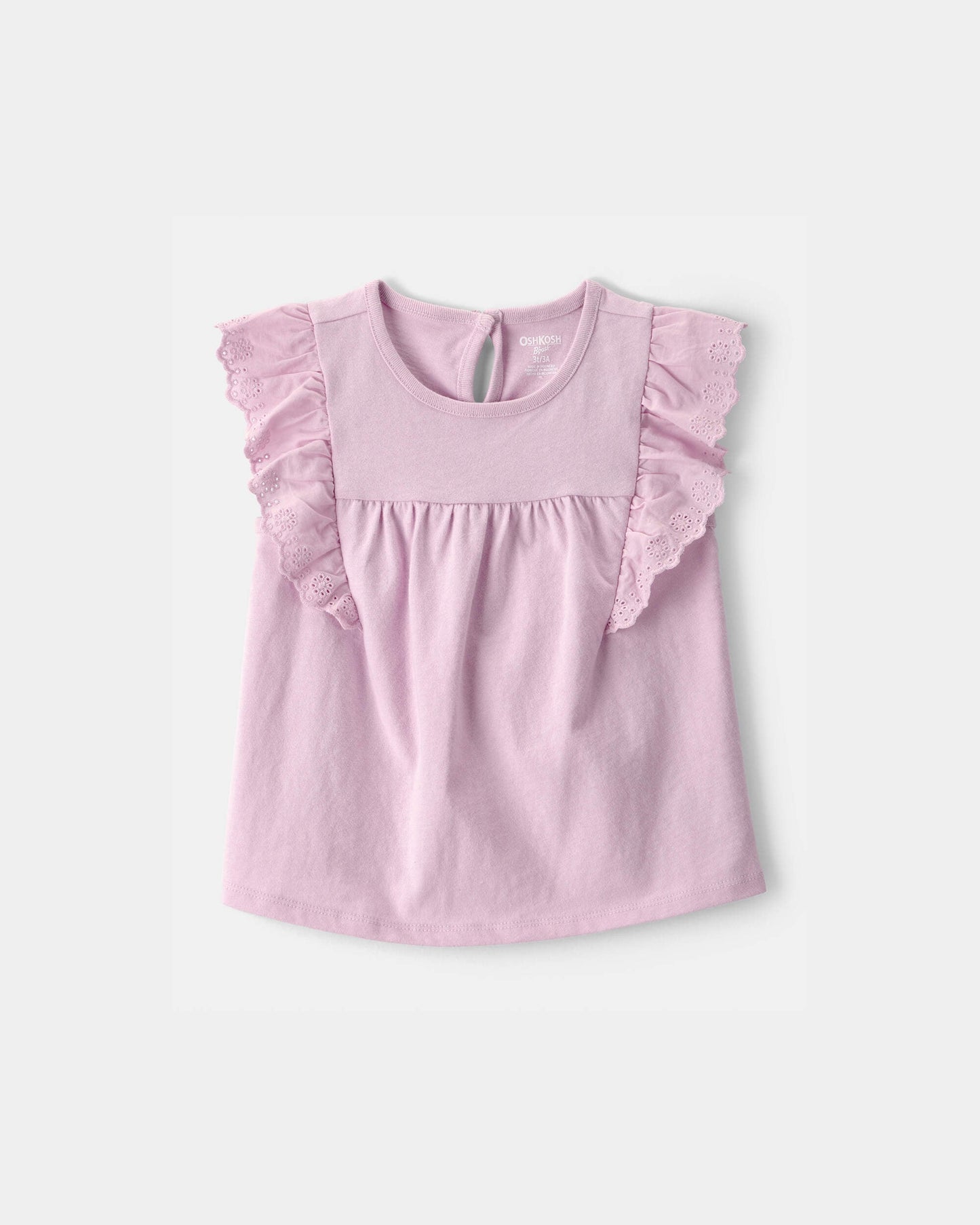 OshKosh B'gosh Uşaq Qız Halka Qollu Bluzka - Bənövşəyi
