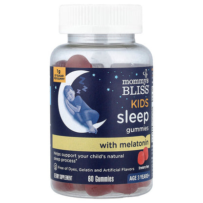 Mommy S Bliss Uşaq Uyku Qamma Vitaminləri Melatonin 3+ Yaş Çiyələk 60 Adet