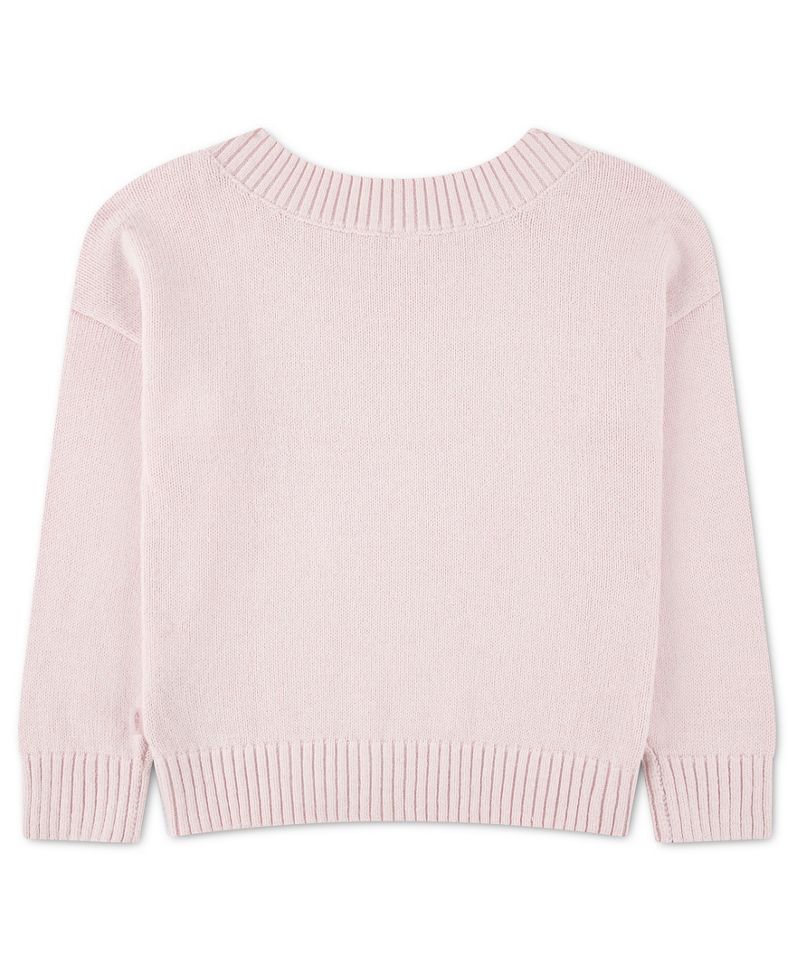 abercrombie kids Qız Ürək Naxışlı Oversize Sviter