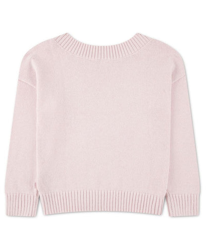 abercrombie kids Qız Ürək Naxışlı Oversize Sviter