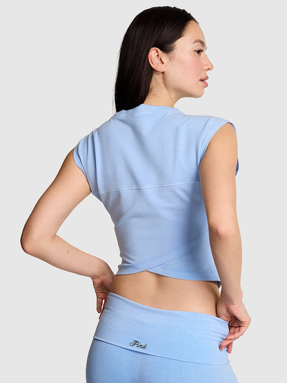PINK All-Day Cotton™ Çarpaz Arxası Tee