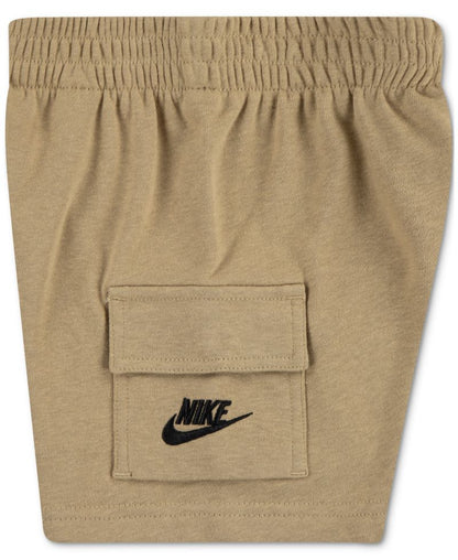 Nike Oğlan Uşaq 2T-4T Cib Köynəyi və Frantsız Terisi Şortlar, 2 Parçalı Dəsti