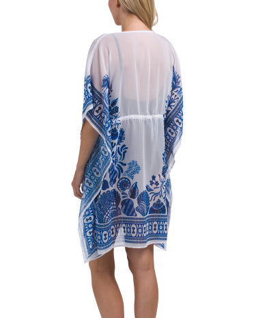 BEYOND CONTROL V-Boyun Açılı Plaj Kaftan