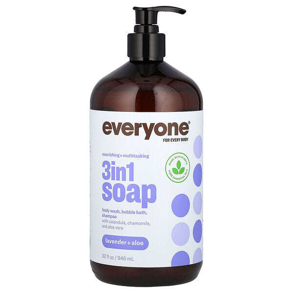 Herkes 3-ü-1 Sabun Lavanda Aloe 32 Fl Oz 946 Ml YoxYox