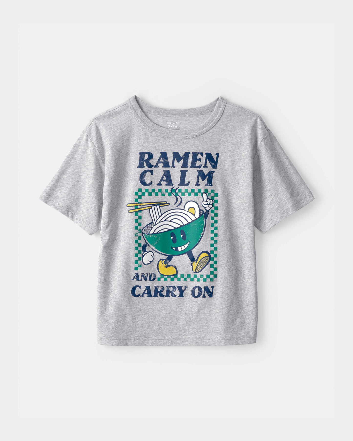 Carter's Oğlan Ramen Qrafik Köynəyi - Boz