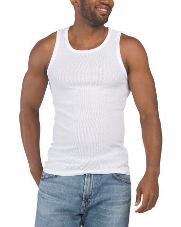 SKORA 5 Paket Pamuk Qarışımlı Ribli Tank Top