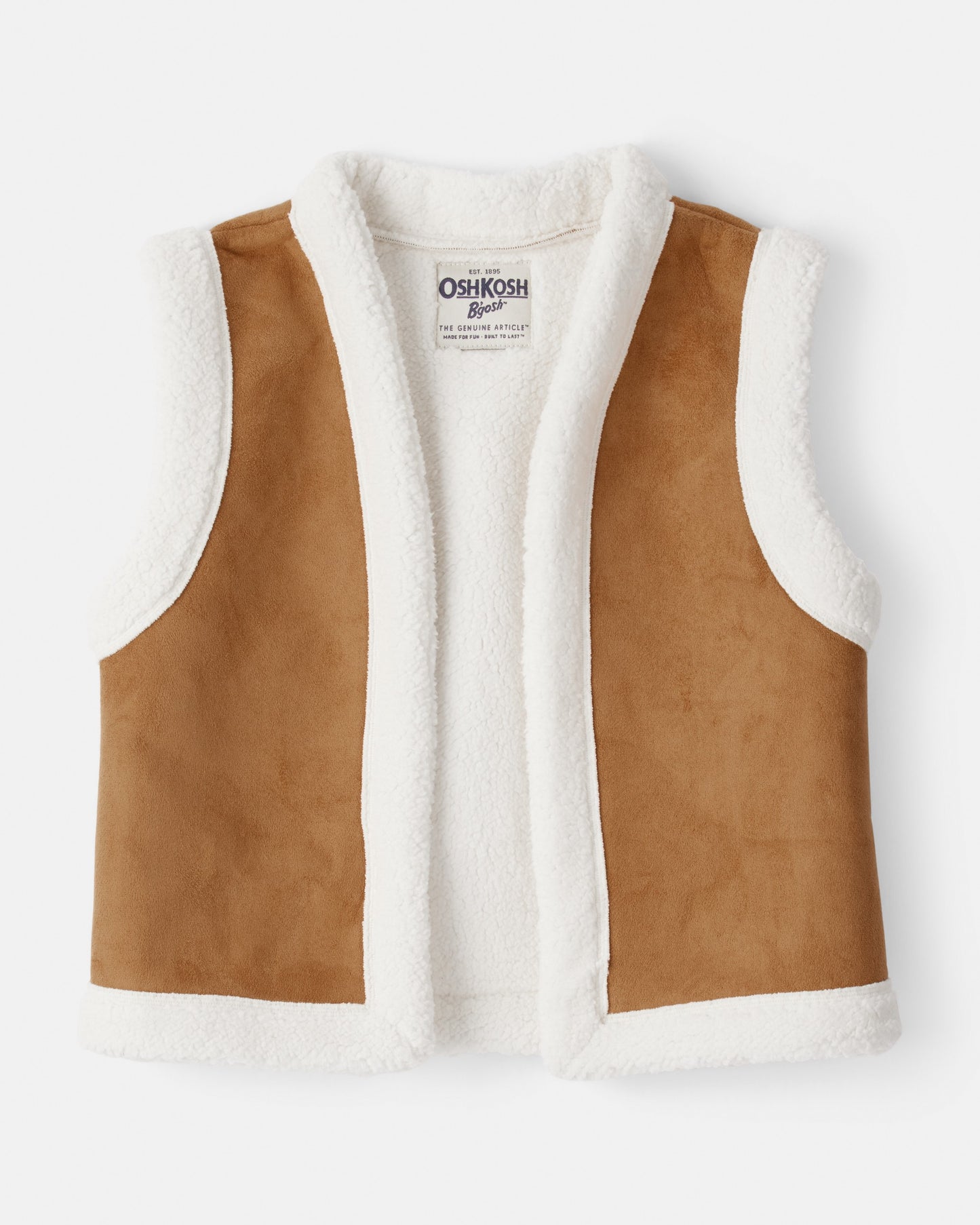 OshKosh B'gosh Qız Polarteks Kolsuz Jilet - Qəhvəyi