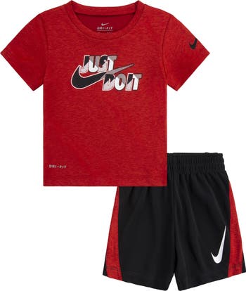 Nike Uşaq Dropset Qrafik Köynək və Şort Dəsti