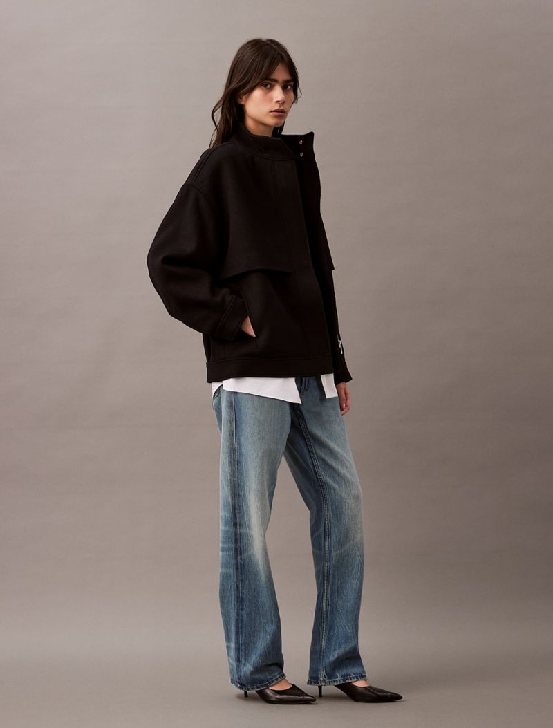 Calvin Klein Yun Qarışığı Bomber Gödəkçə