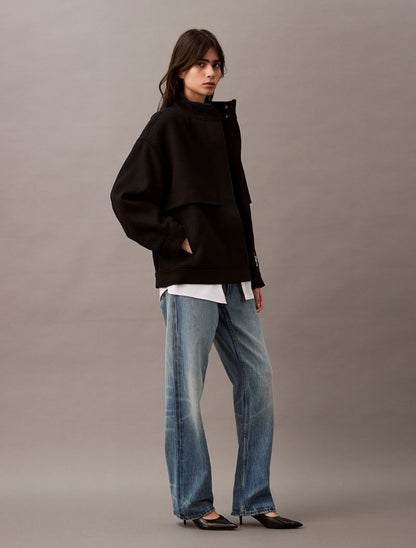 Calvin Klein Yun Qarışığı Bomber Gödəkçə