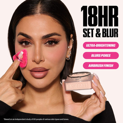 HUDA BEAUTY Easy Bake Bulanıqlaştırıcı Sərbəst Baking və Sabitləyici Pudra