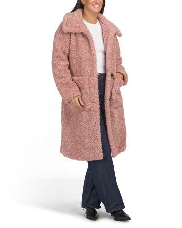 BCBGMAXAZRIA Uzun Süni Kürk Gödəkçə