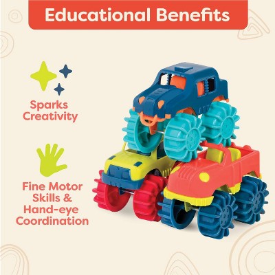 B. toys B. Mini Monster Trucks