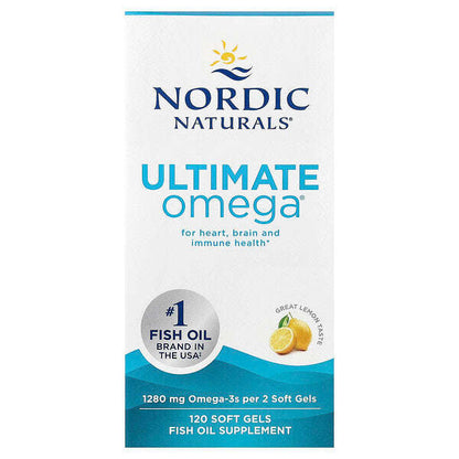 Nordic Naturals Ultimate Omega Möhtəşəm Limon 120 Yumşaq Kapsul 640 Mq Hər Kapsulda YoxYox