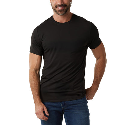 32 Degrees Kişi Cool Tee 3-Paket Qara XL
