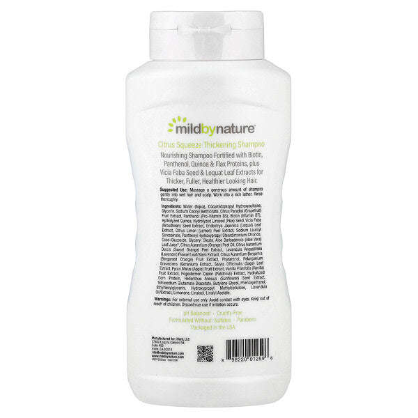 Mild By Nature Qalınlaştırıcı Şampun B Kompleksi Biotin Sitrus Sıkması 16 Fl Oz 473 Ml YoxYox