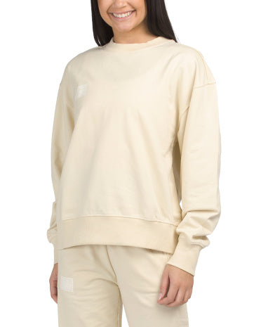 NOIZE Recycled Gündəlik Geyim Boyfriend Crew Neck Huddi