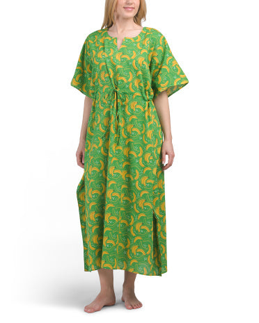MAHOGANY Cotton Banana Kaftan