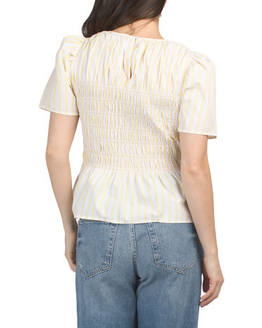 BAGATELLE COLLECTION Büzgülü Bluzka Peplum Etəkçəsi İlə