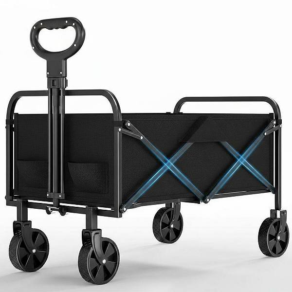 Wagons Carts Qatlanabilir Çoxməqsədli Collapsible Vaqon Hər Əraziyə Uyğun Təkərlərlə