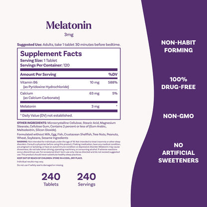 Natrol Melatonin 3 Mg 240 Tablet
