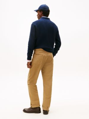 Tommy Hilfiger Boyalı Rahat Cin, Safari Tuval