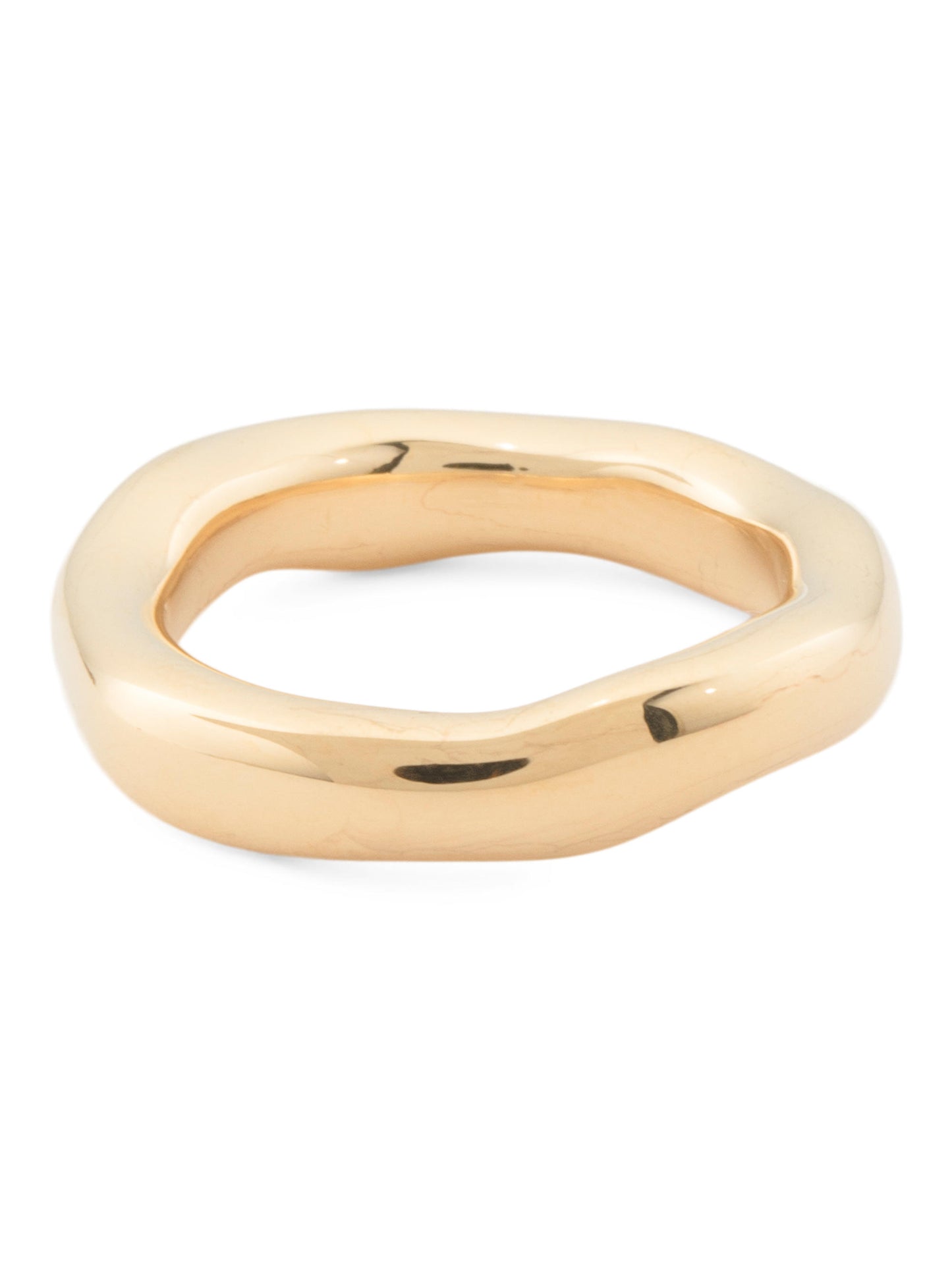 MILOR GOLD İtaliyada İstehsal Olunmuş 14kt Qızılı Freeform Band Üzük