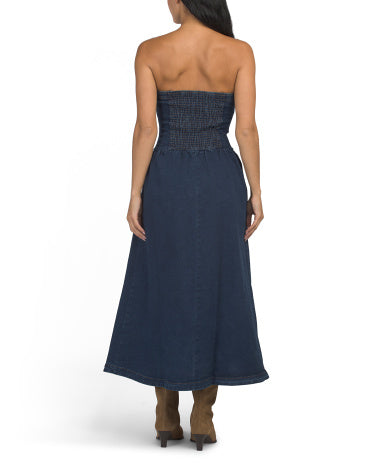 WORKSHOP Tube Top Bodice Midi Geyimi