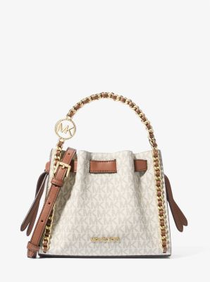 Michael Kors Mina Kiçik Signature Logo Zəncirli Çanta