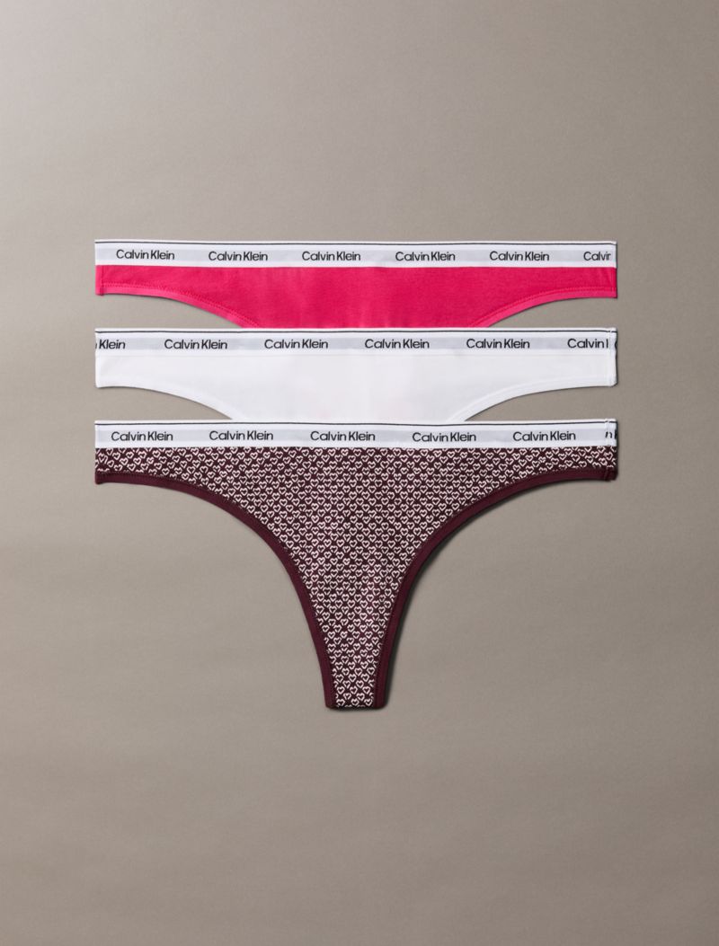 Calvin Klein Icon Logo 3 Paket Aşağı Bel Tanga