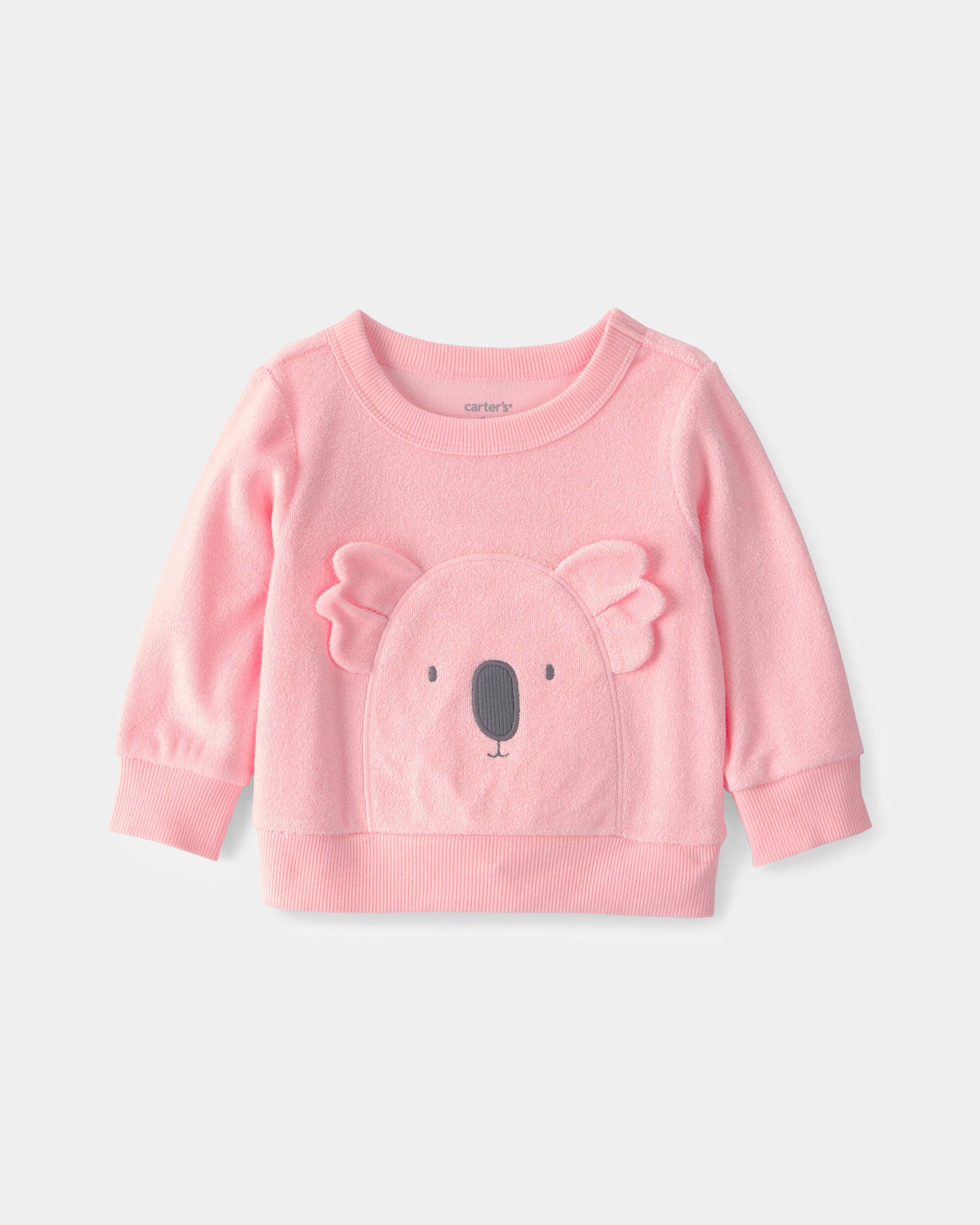 Carter's Qız Uşaq Koala Polüester Hoodie - Çəhrayı