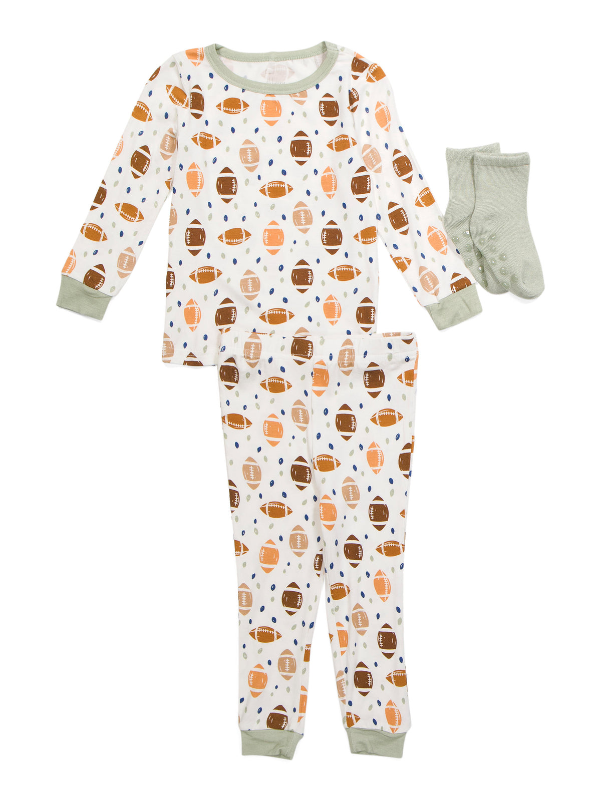 MILKBERRY Uşaq Oğlan 2 Parçalı Ipək Yumuşaq Futbol Pijama Dəsti