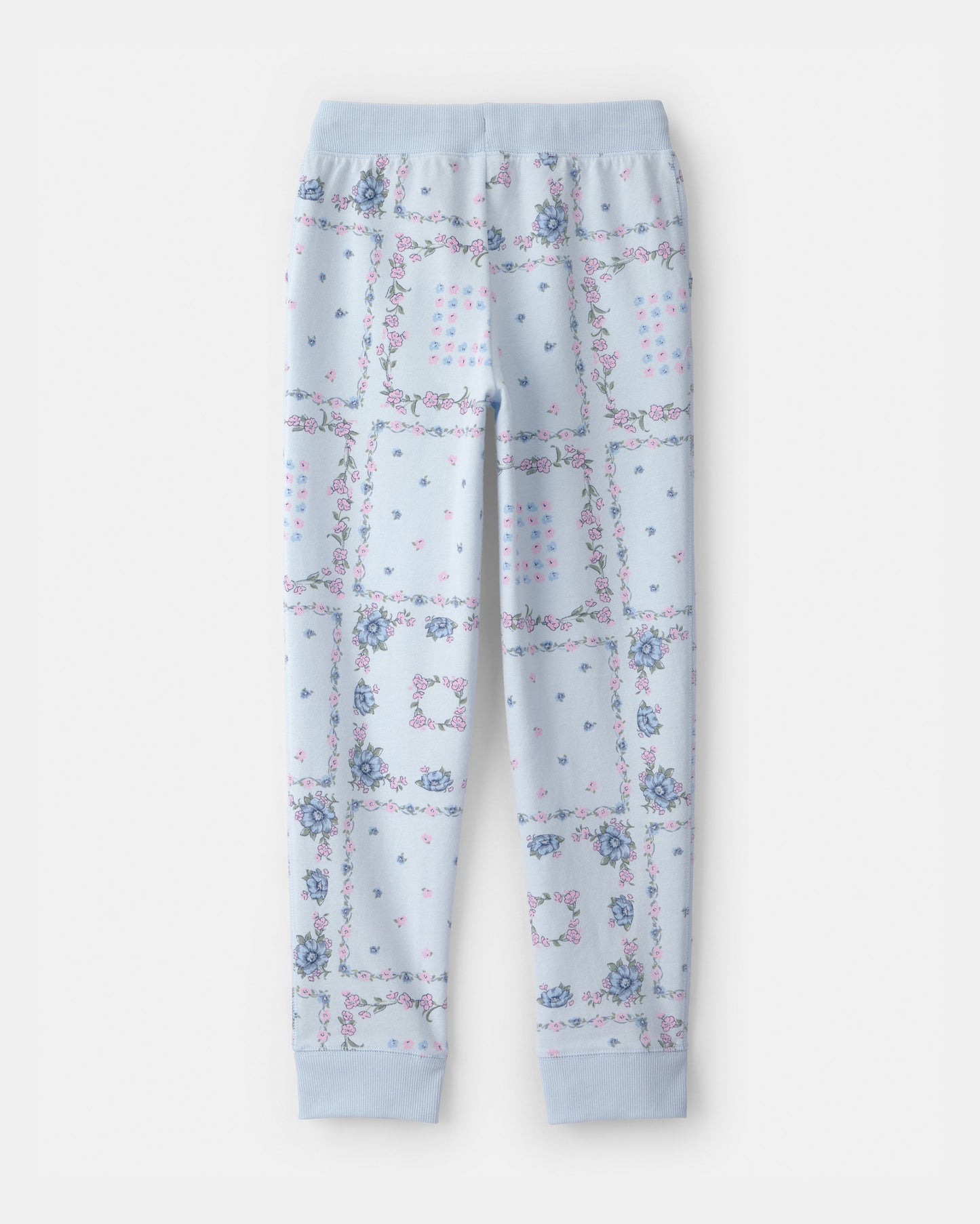 OshKosh B'gosh Qız Çiçəkli Bağlamalı Örümcək Joqger - Mavi