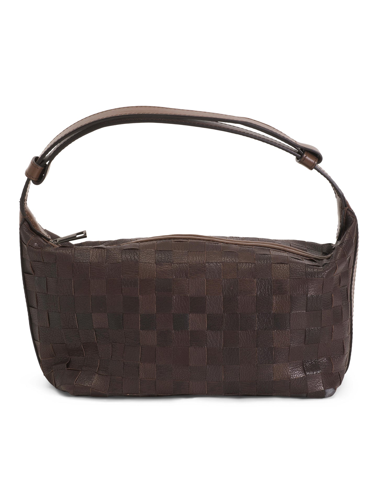 FALOR İtalyada Hazırlanmış Dəri Toxunmuş Mini Hobo Çanta