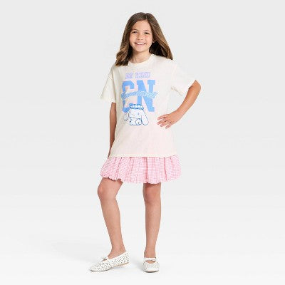 Sanrio Qız Cinnamoroll Qrafik Köynəyi - Fil Dişi M